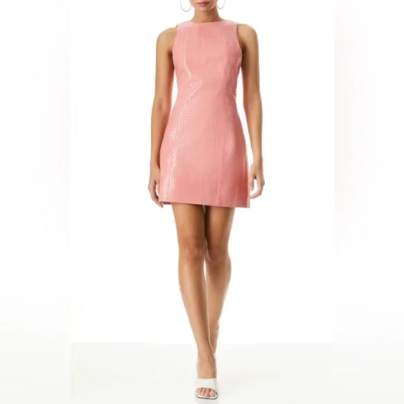 Alice and shop olivia snakeskin dress